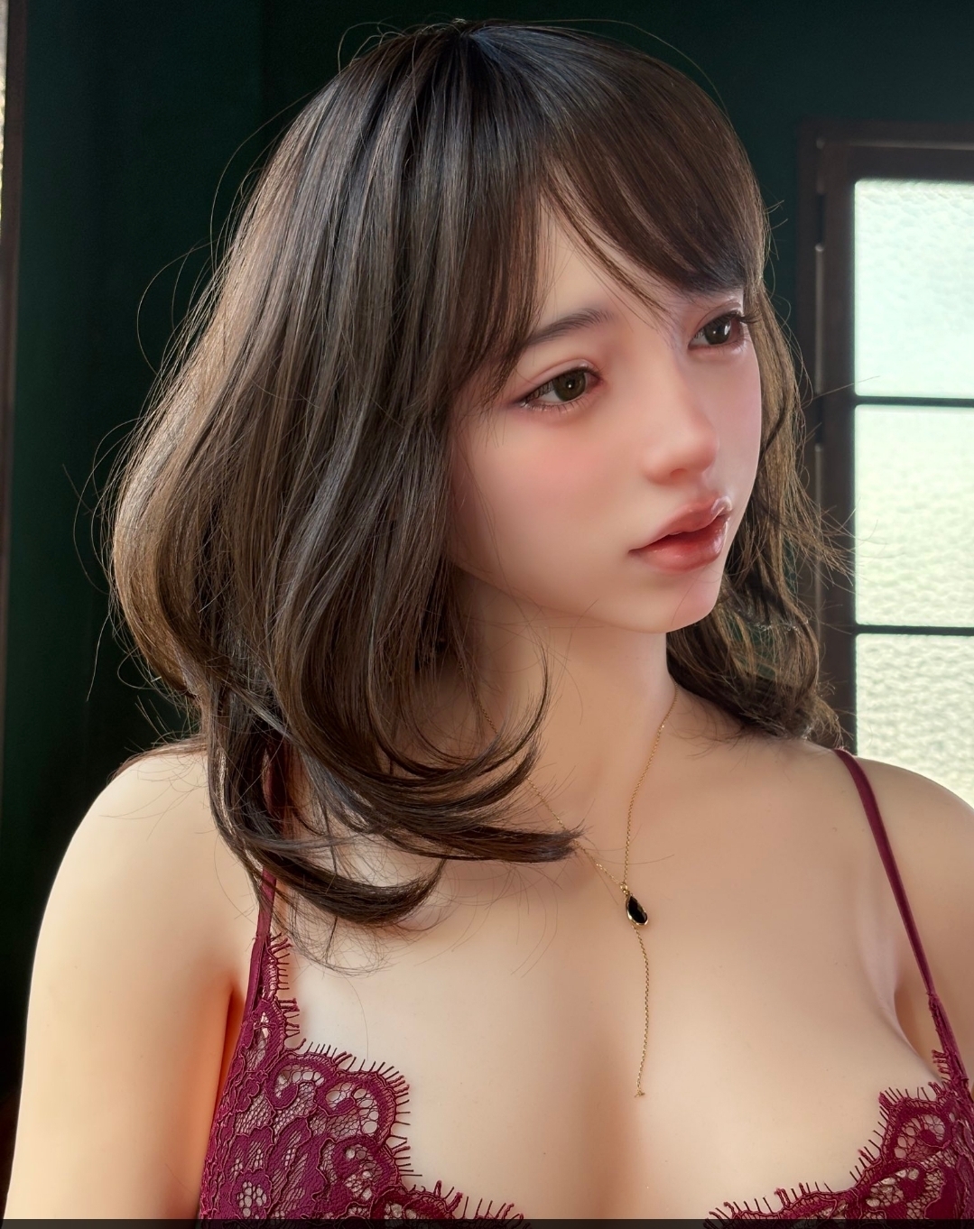High-quality portrait of a Japanese love doll by Orient Industry with realistic skin texture