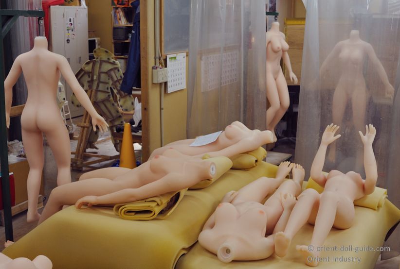 Body production room at the Orient Industry factory where Japanese love dolls are manufactured